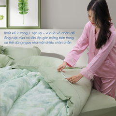 NP8914 - Bộ chăn ga gối Tencel NIN Pristine NP8914