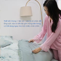 NP8912 - Bộ chăn ga gối Tencel NIN Pristine NP8912