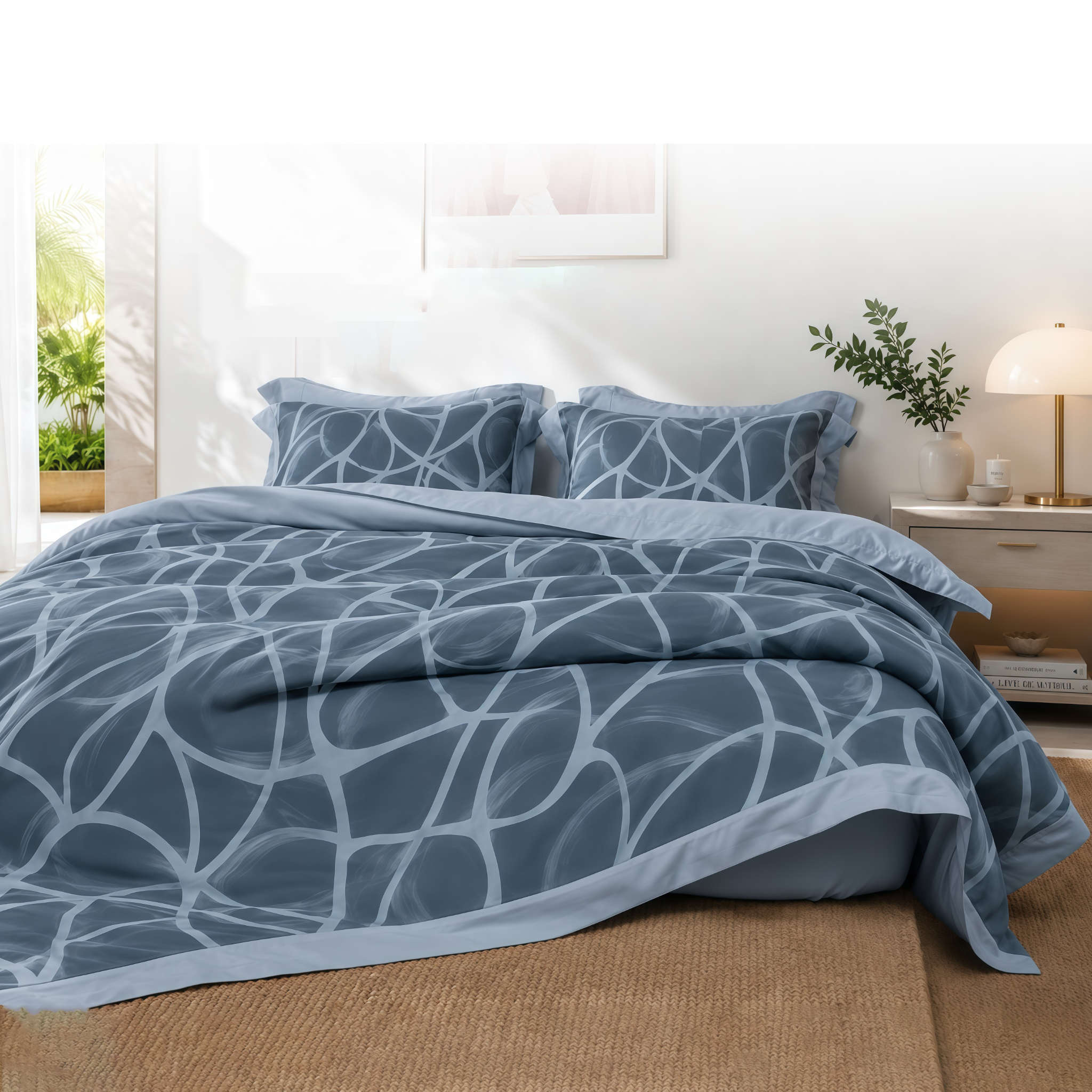 NP8920 - Bộ chăn ga gối Tencel NIN Pristine NP8920
