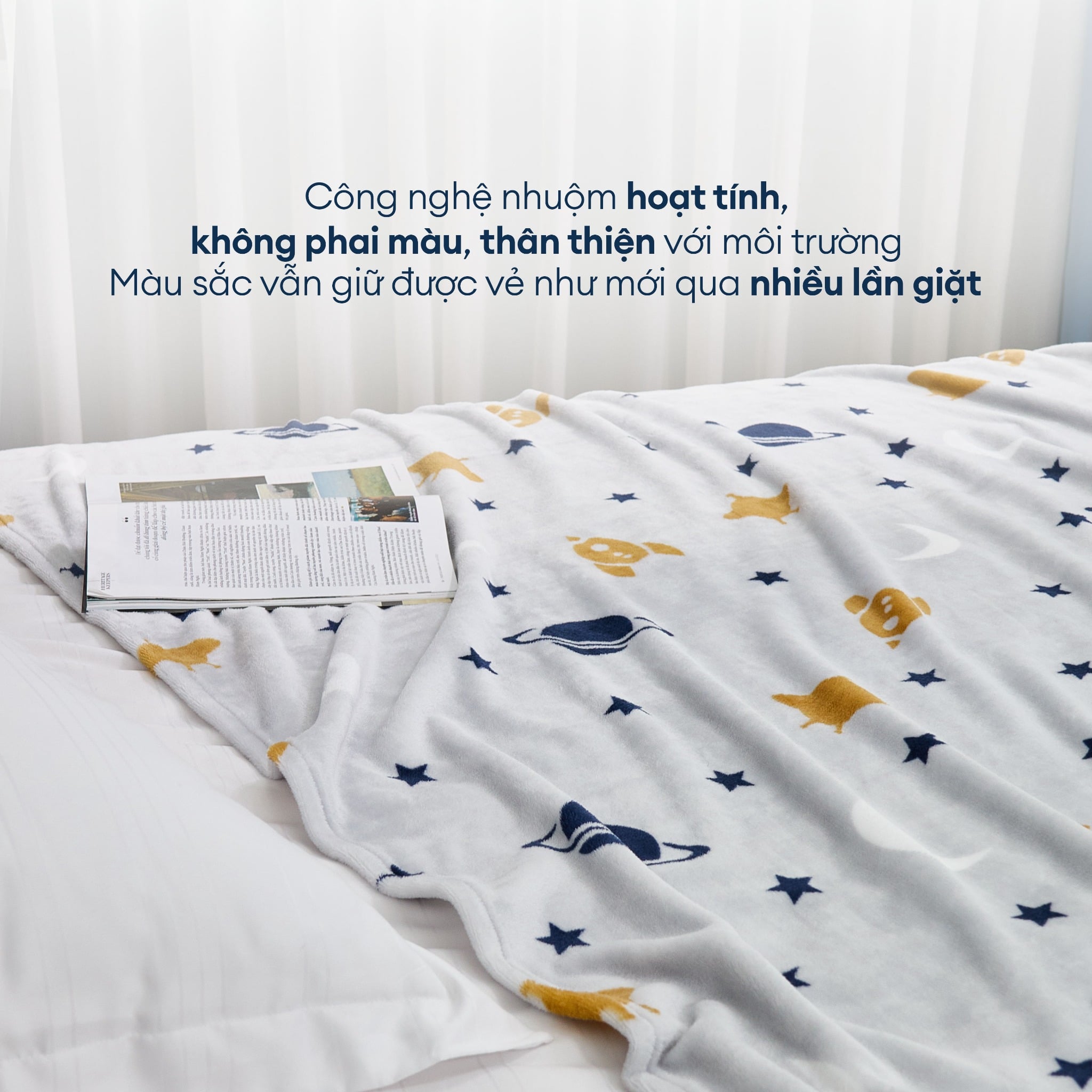 Mền tuyết hoa văn NIN màu SPACE DREAM