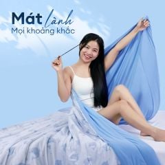 Chăn hè mát lạnh I Cool NM8040 - Mền lạnh ICool Advance NIN House hoa văn NM8040