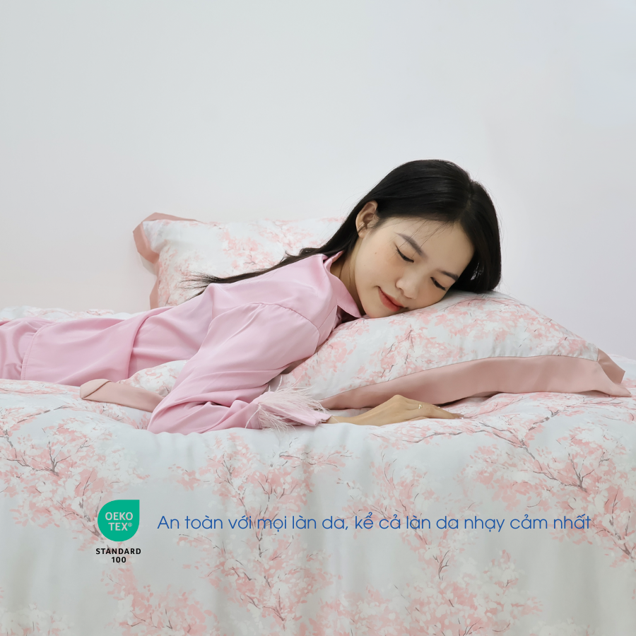 NP8910 - Bộ chăn ga gối Tencel NIN Pristine NP8910