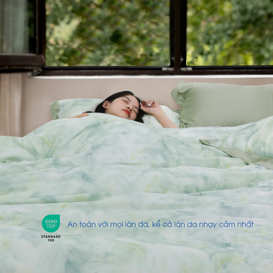 NP8914 - Bộ chăn ga gối Tencel NIN Pristine NP8914