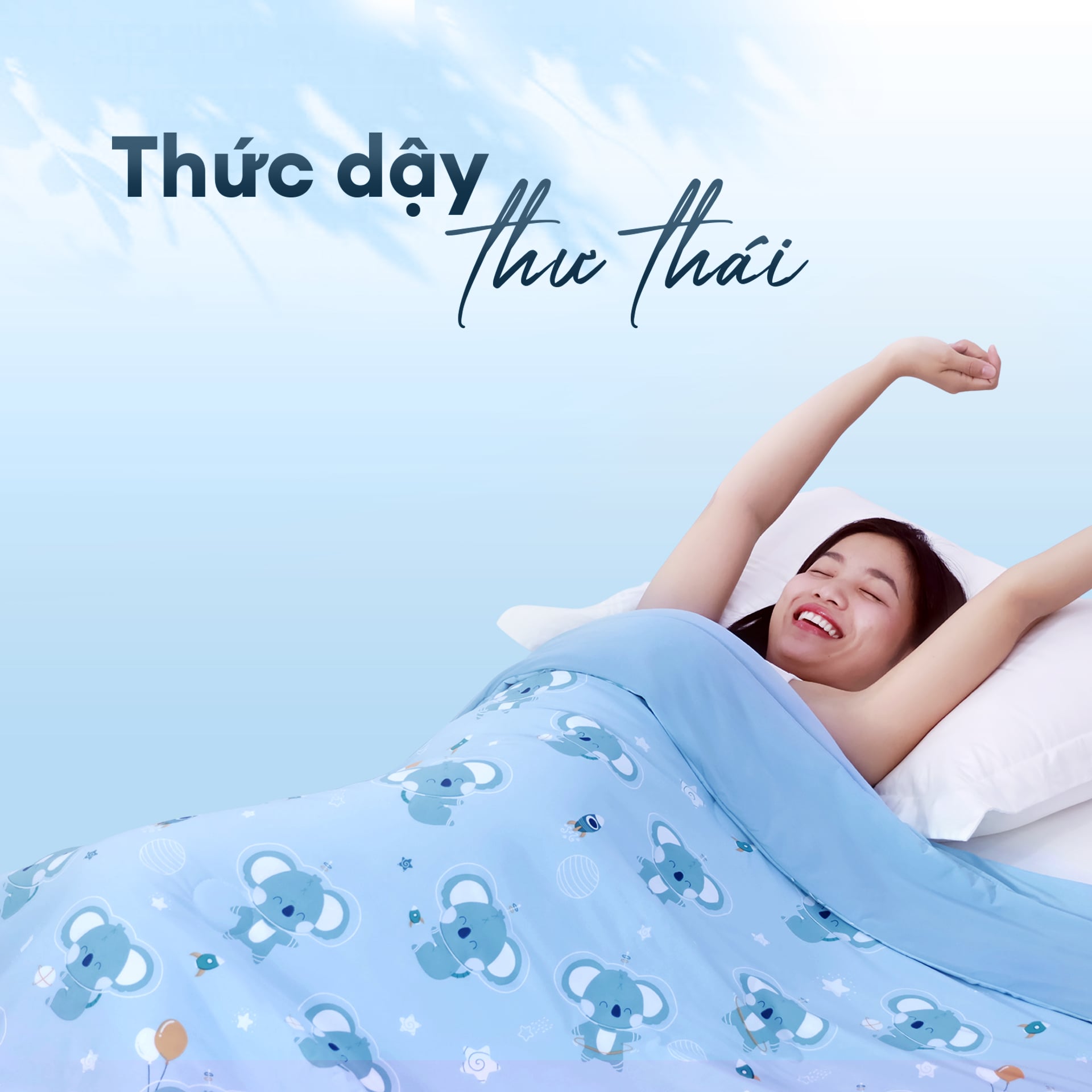 Chăn hè mát lạnh I Cool NM8042 - Mền lạnh ICool Advance NIN House hoa văn NM8042