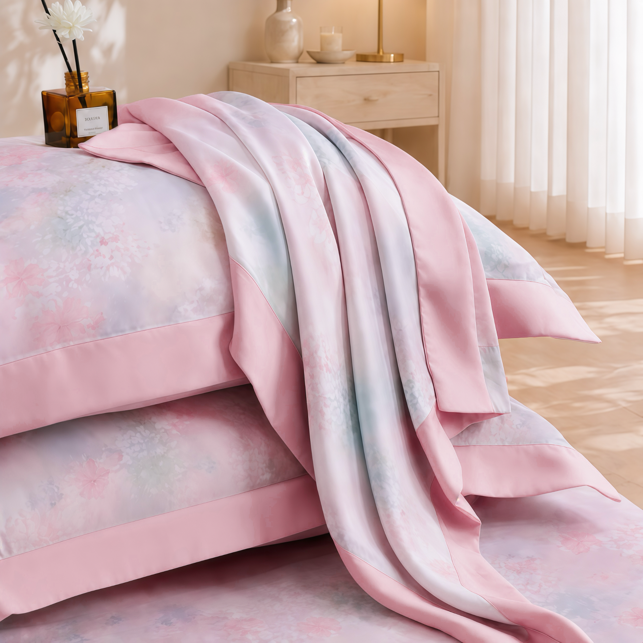 NP8918 - Bộ chăn ga gối Tencel NIN Pristine NP8918