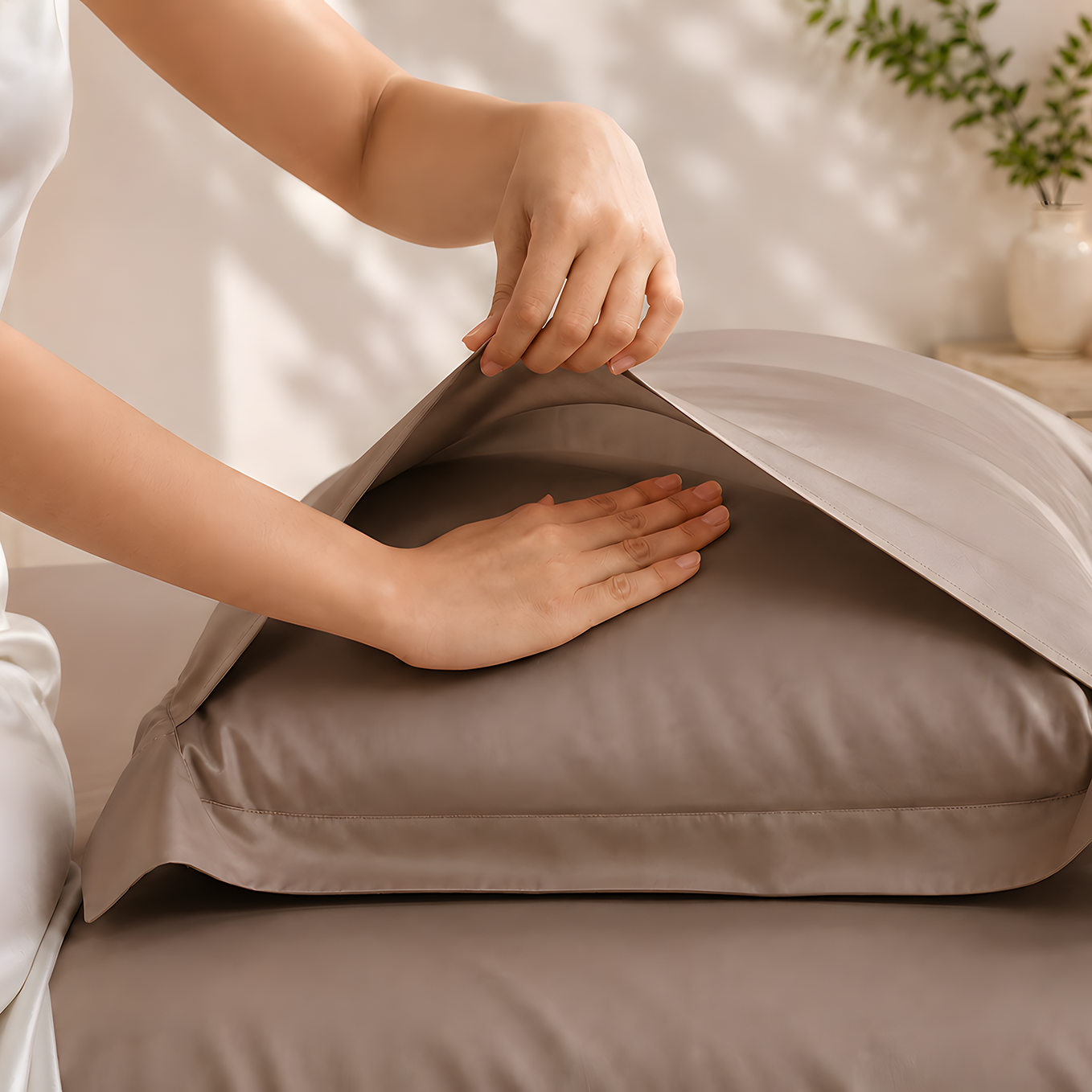 NP8922 - Bộ chăn ga gối Tencel NIN Pristine NP8922