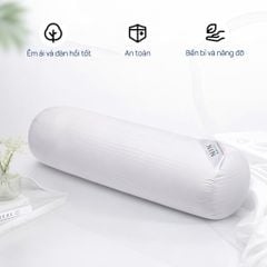 Ruột gối ôm Soft Feel 100% cotton 35x100cm NIN House gòn Microfiber