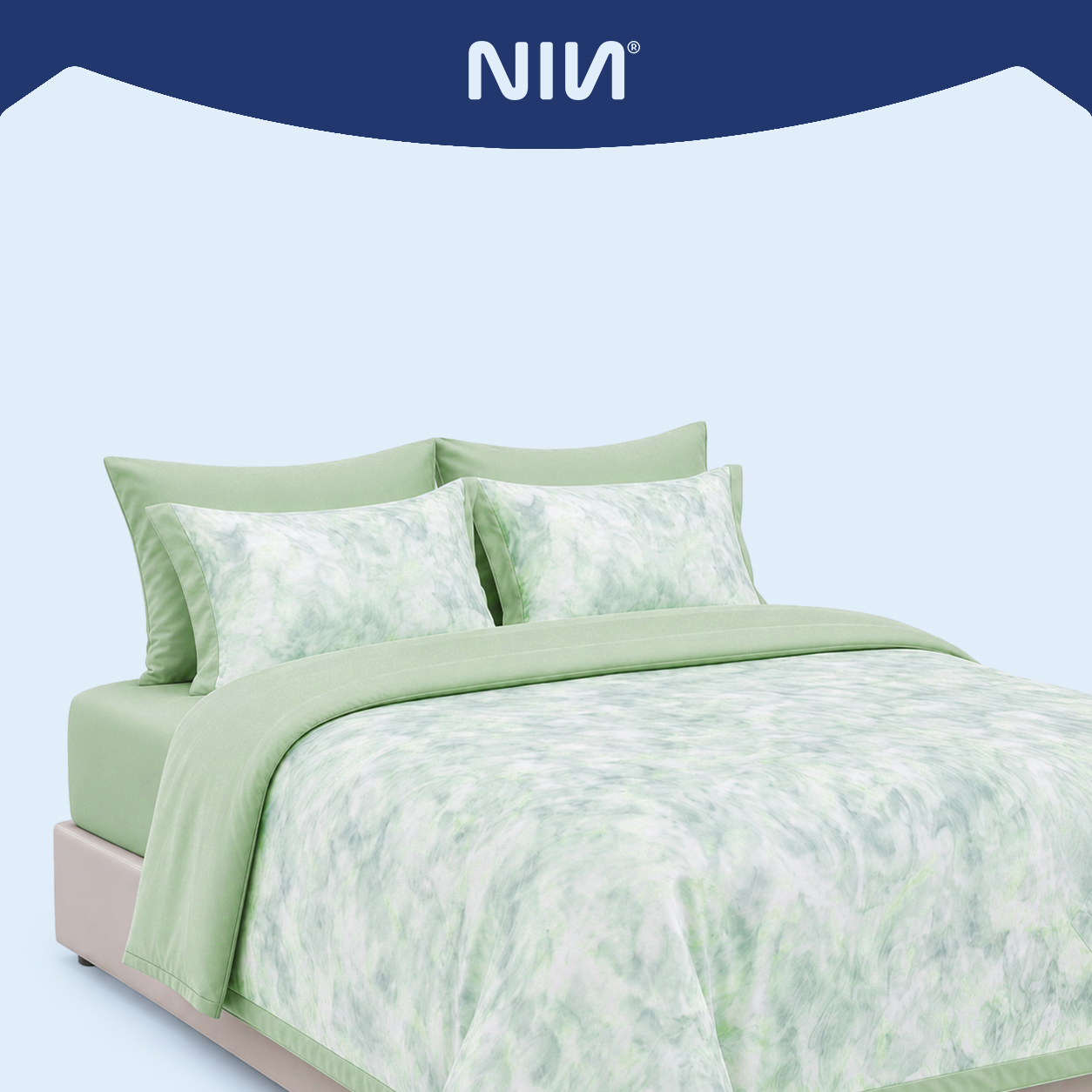 NP8914 - Bộ chăn ga gối Tencel NIN Pristine NP8914