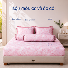 NP8917 - Bộ chăn ga gối Tencel NIN Pristine NP8917