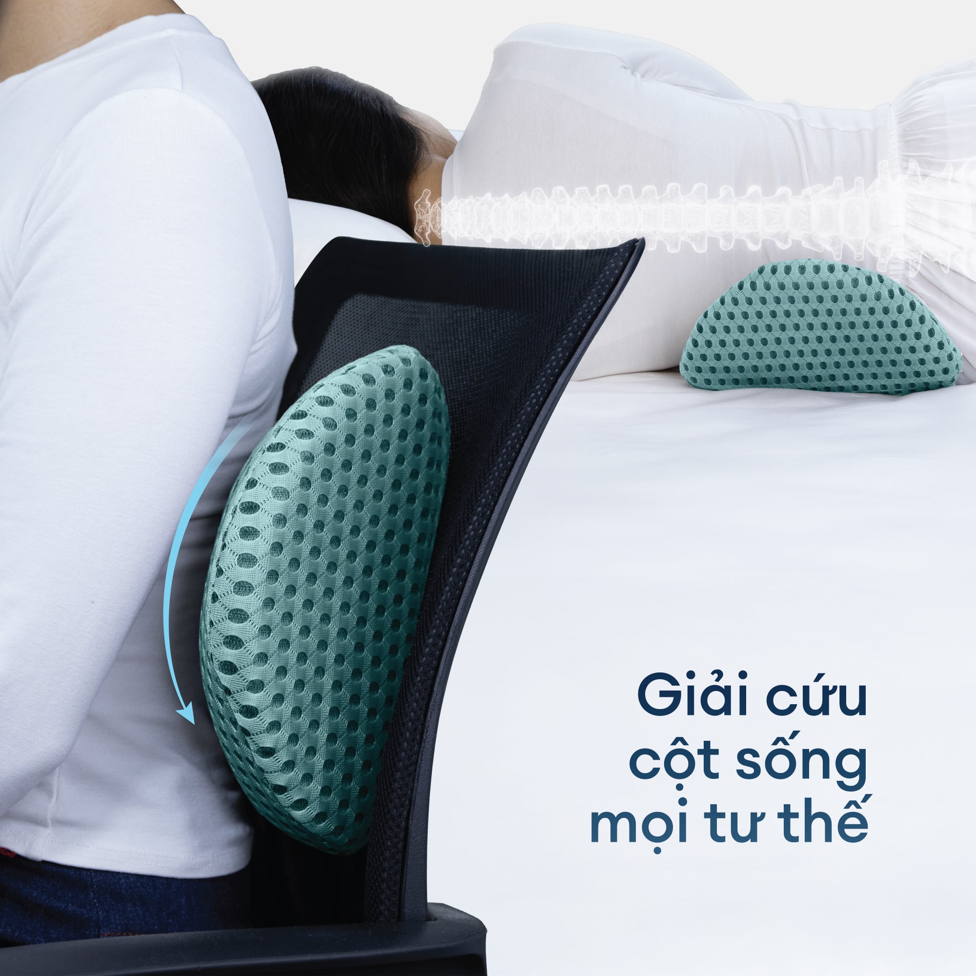 GỐI TỰA LƯNG CÔNG THÁI HỌC NIN SPINECARE