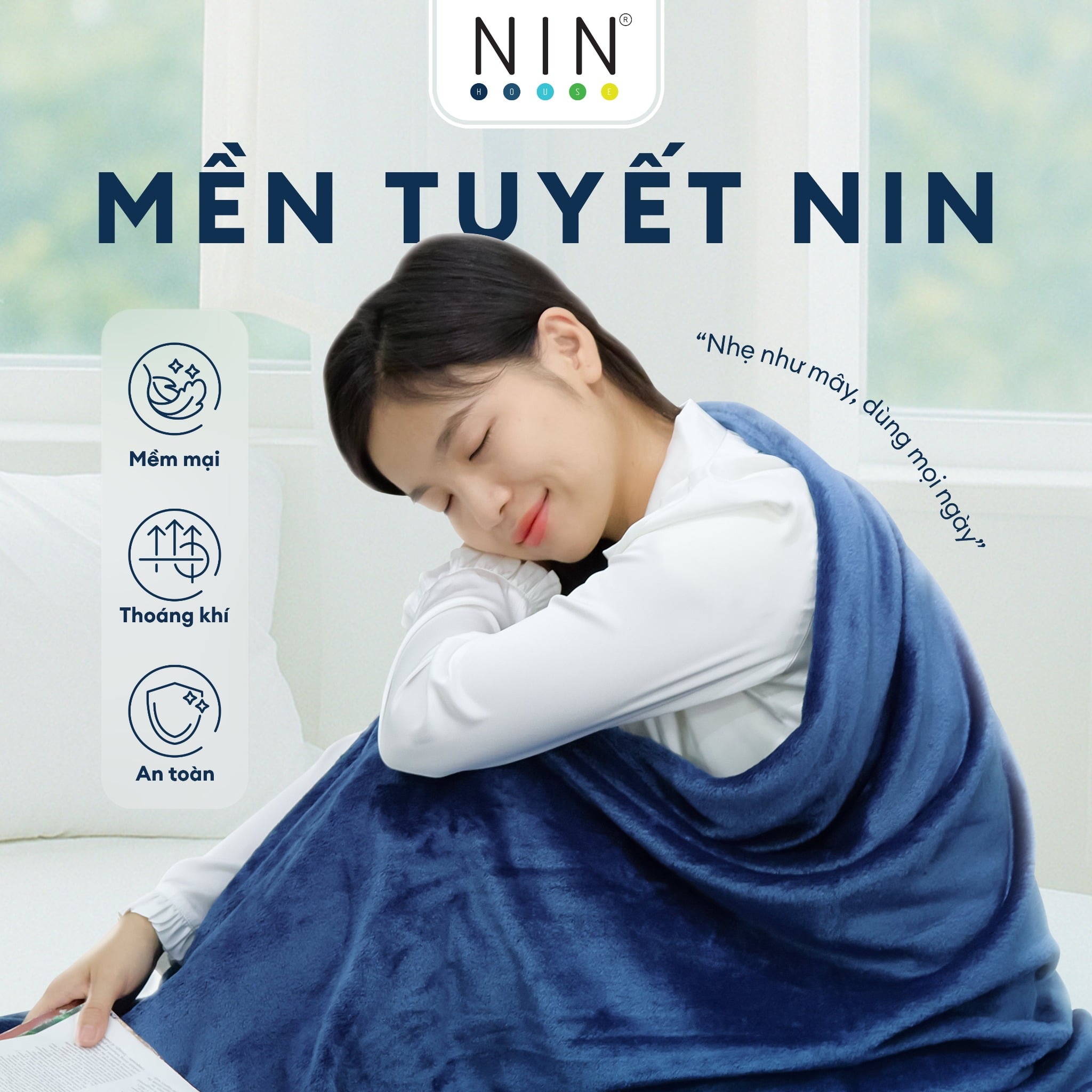 Mền tuyết NIN - Dark Blue