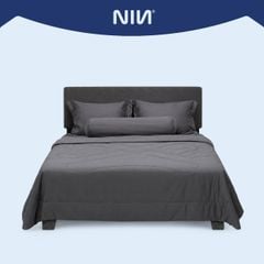C190713 - Bộ chăn ga gối Microfiber NIN CLASSIC màu Xám đậm Charcoal Grey