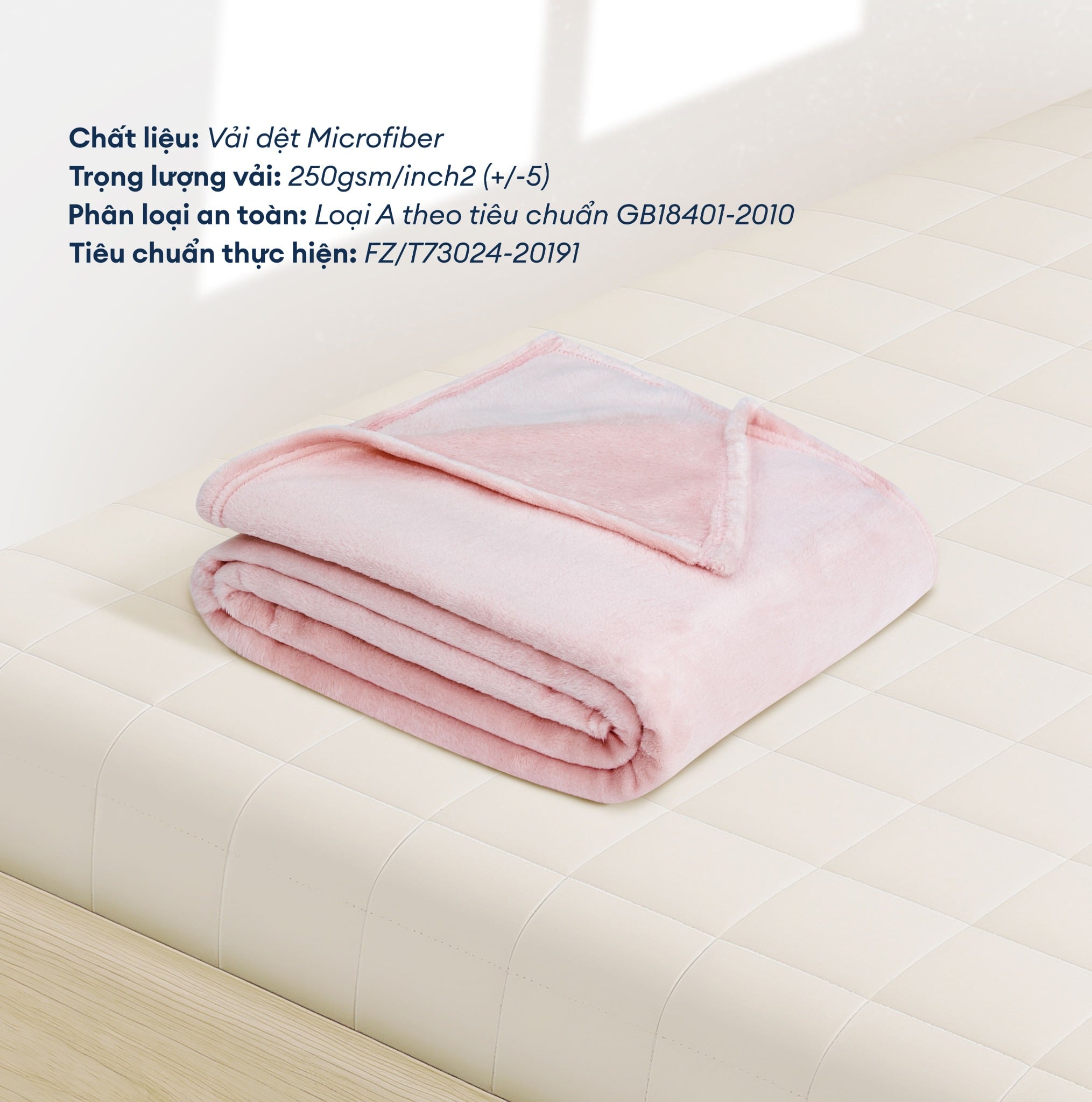 Mền tuyết NIN - Pink light