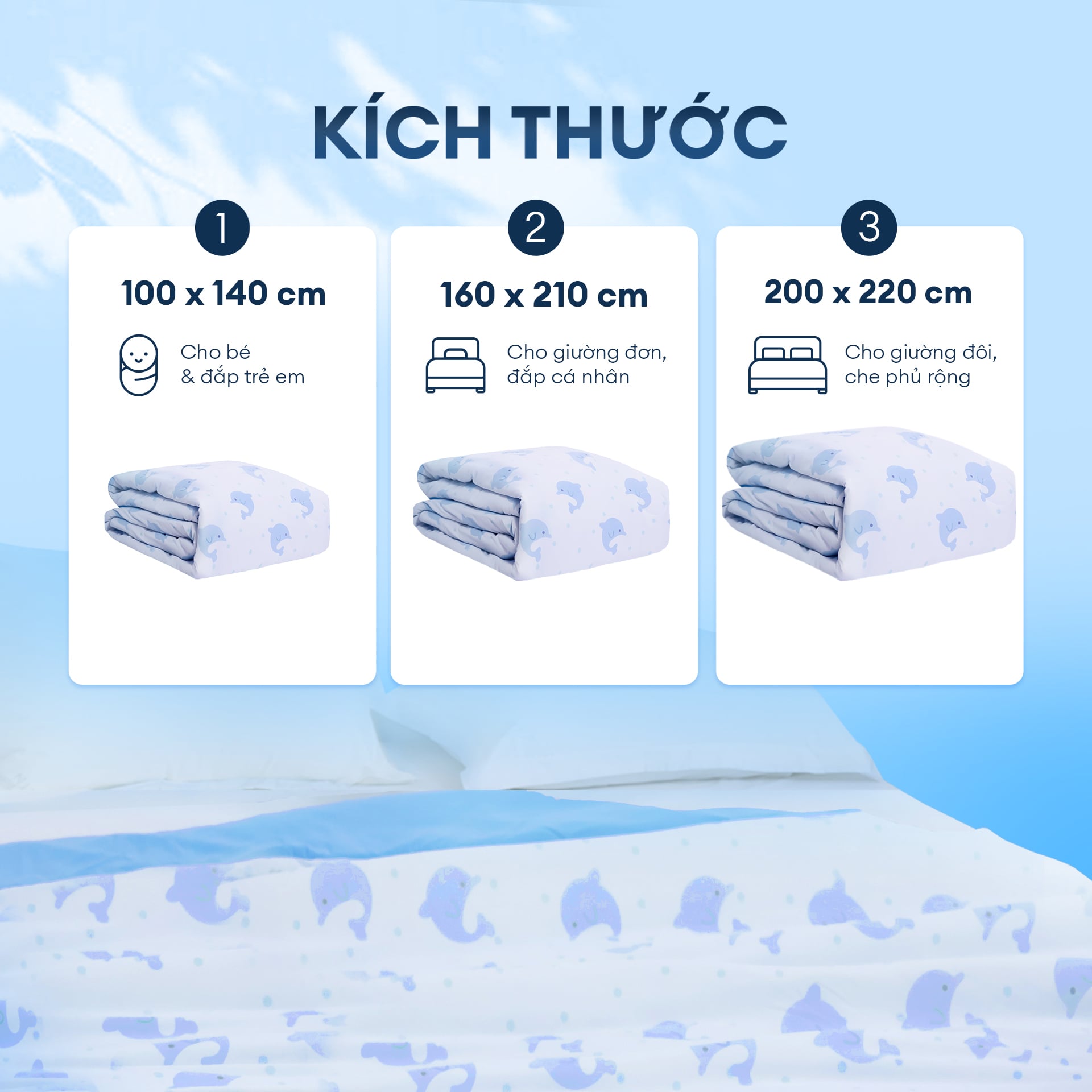 Chăn hè mát lạnh I Cool NM8040 - Mền lạnh ICool Advance NIN House hoa văn NM8040
