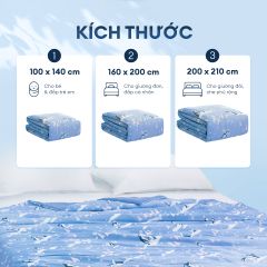 Chăn hè mát lạnh I Cool NM8037 - Mền lạnh ICool Advance NIN House hoa văn NM8037