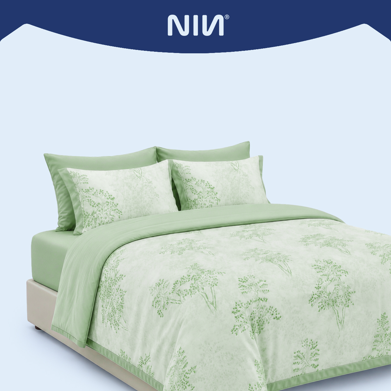 NP8913 - Bộ chăn ga gối Tencel NIN Pristine NP8913