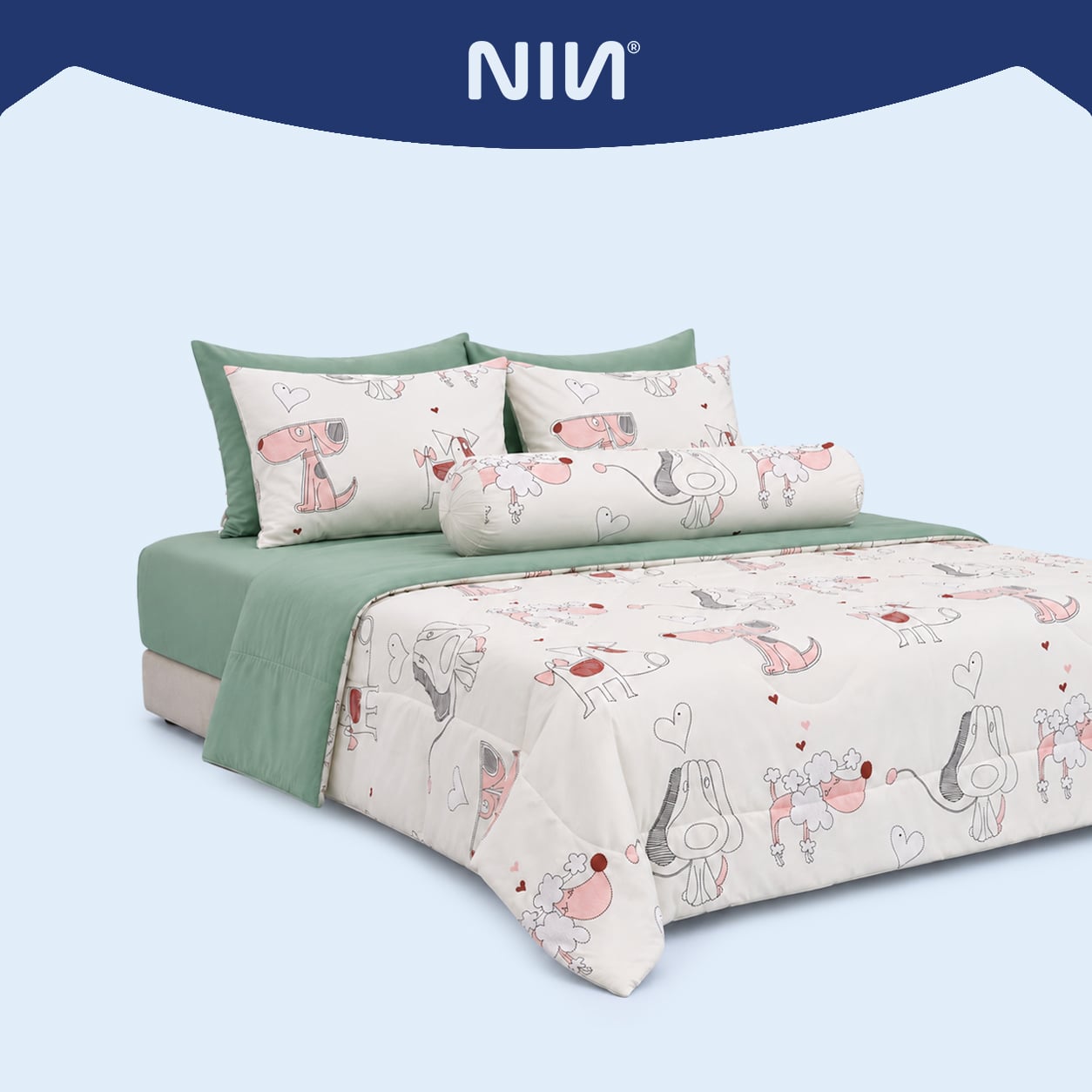 ST200057- Bộ chăn ga gối Microfiber STEFANI