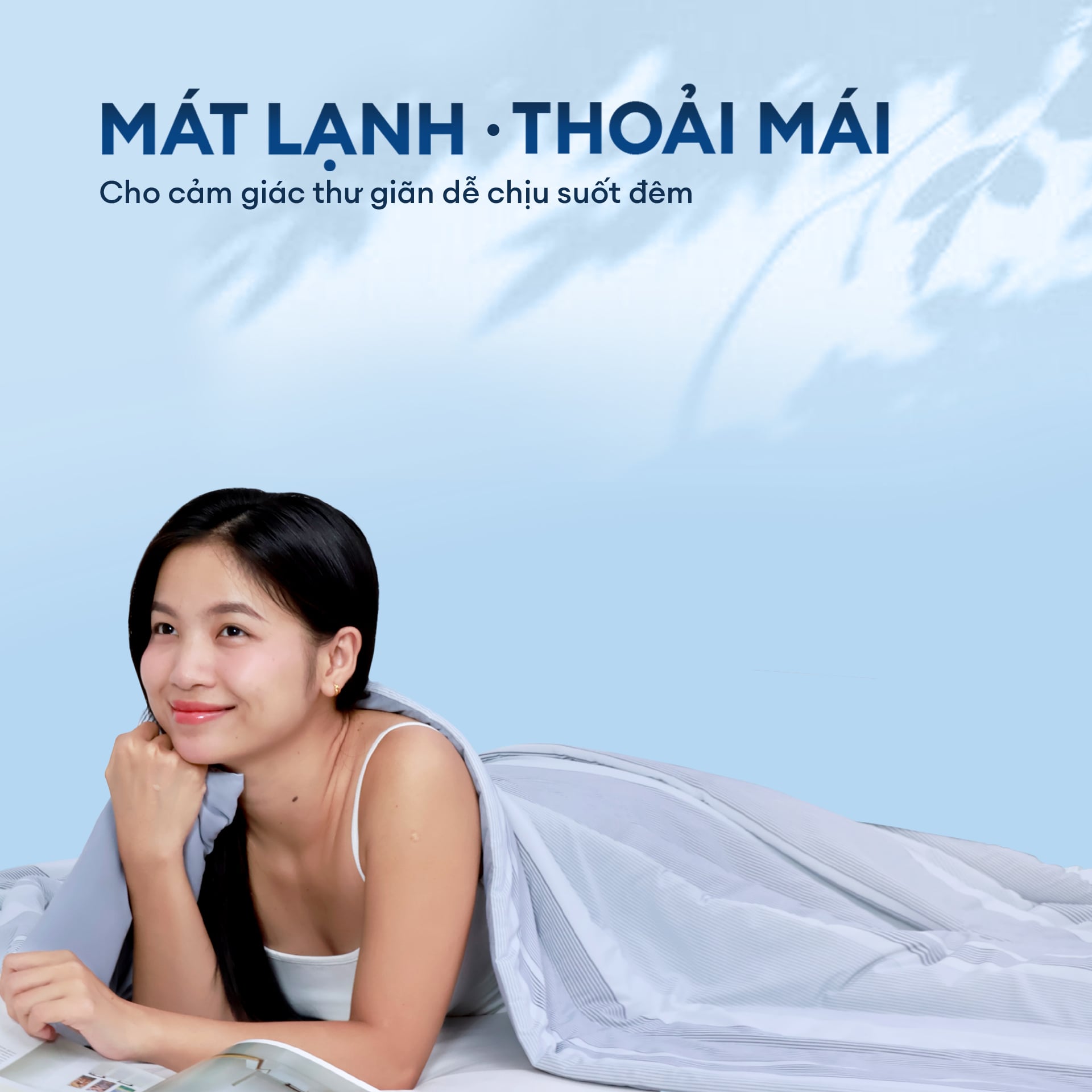 Chăn hè mát lạnh I Cool NM8039 - Mền lạnh ICool Advance NIN House hoa văn NM839