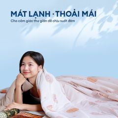 Chăn hè mát lạnh I Cool NM8041 - Mền lạnh ICool Advance NIN House hoa văn NM8041