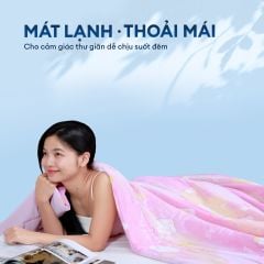 Chăn hè mát lạnh I Cool NM8044 - Mền lạnh ICool Advance NIN House hoa văn NM8044