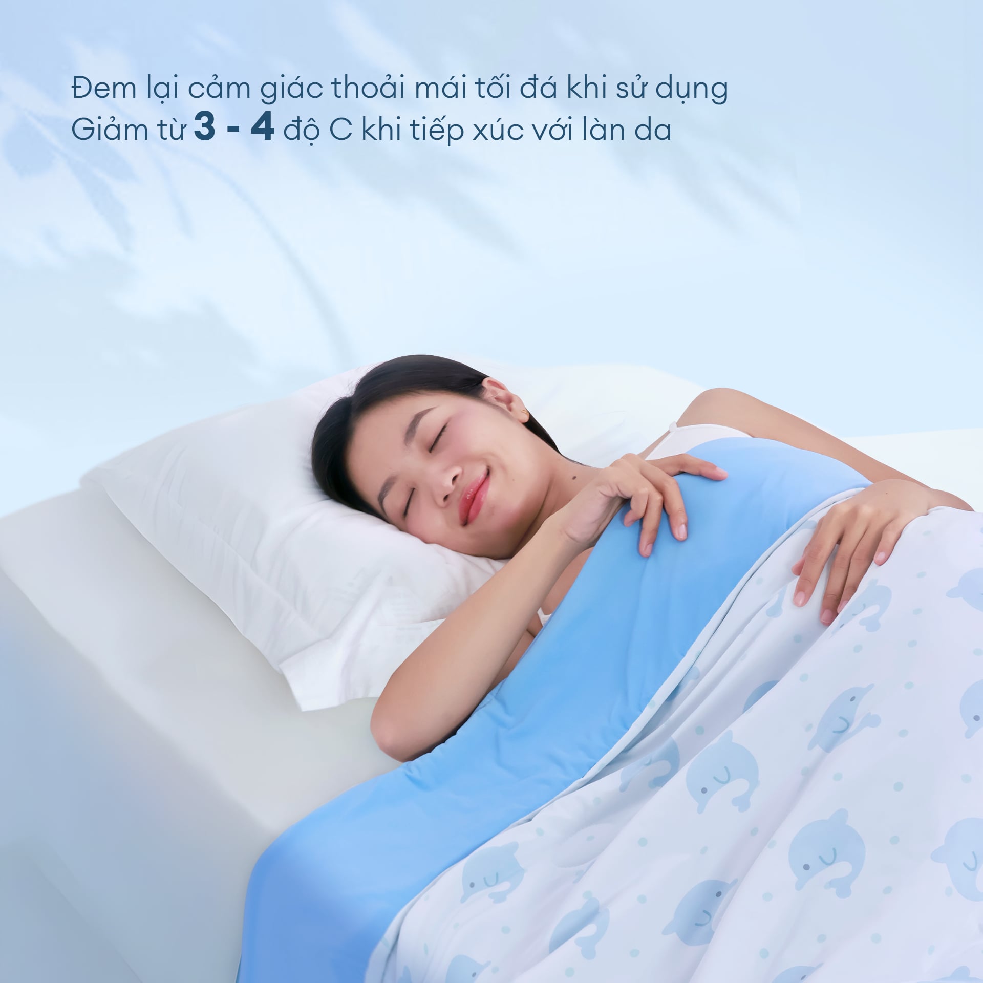 Chăn hè mát lạnh I Cool NM8040 - Mền lạnh ICool Advance NIN House hoa văn NM8040
