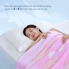 Chăn hè mát lạnh I Cool NM8044 - Mền lạnh ICool Advance NIN House hoa văn NM8044