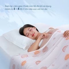 Chăn hè mát lạnh I Cool NM8041 - Mền lạnh ICool Advance NIN House hoa văn NM8041