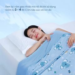 Chăn hè mát lạnh I Cool NM8042 - Mền lạnh ICool Advance NIN House hoa văn NM8042