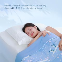 Chăn hè mát lạnh I Cool NM8037 - Mền lạnh ICool Advance NIN House hoa văn NM8037