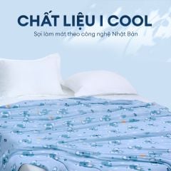 Chăn hè mát lạnh I Cool NM8042 - Mền lạnh ICool Advance NIN House hoa văn NM8042