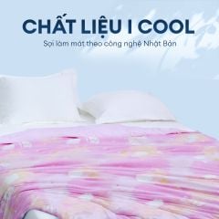 Chăn hè mát lạnh I Cool NM8044 - Mền lạnh ICool Advance NIN House hoa văn NM8044