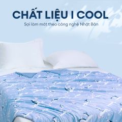 Chăn hè mát lạnh I Cool NM8037 - Mền lạnh ICool Advance NIN House hoa văn NM8037