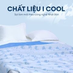 Chăn hè mát lạnh I Cool NM8040 - Mền lạnh ICool Advance NIN House hoa văn NM8040