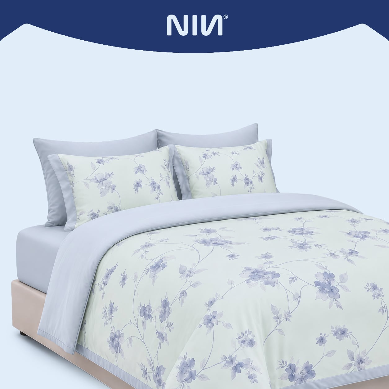 NP8915 - Bộ chăn ga gối Tencel NIN Pristine NP8915