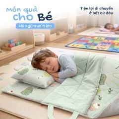 NM8043 - Bộ 5 món gấp gọn tiện lợi cho bé đi học Cooling Fabric cao cấp