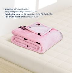 Mền tuyết hoa văn NIN màu SWEET BEAR