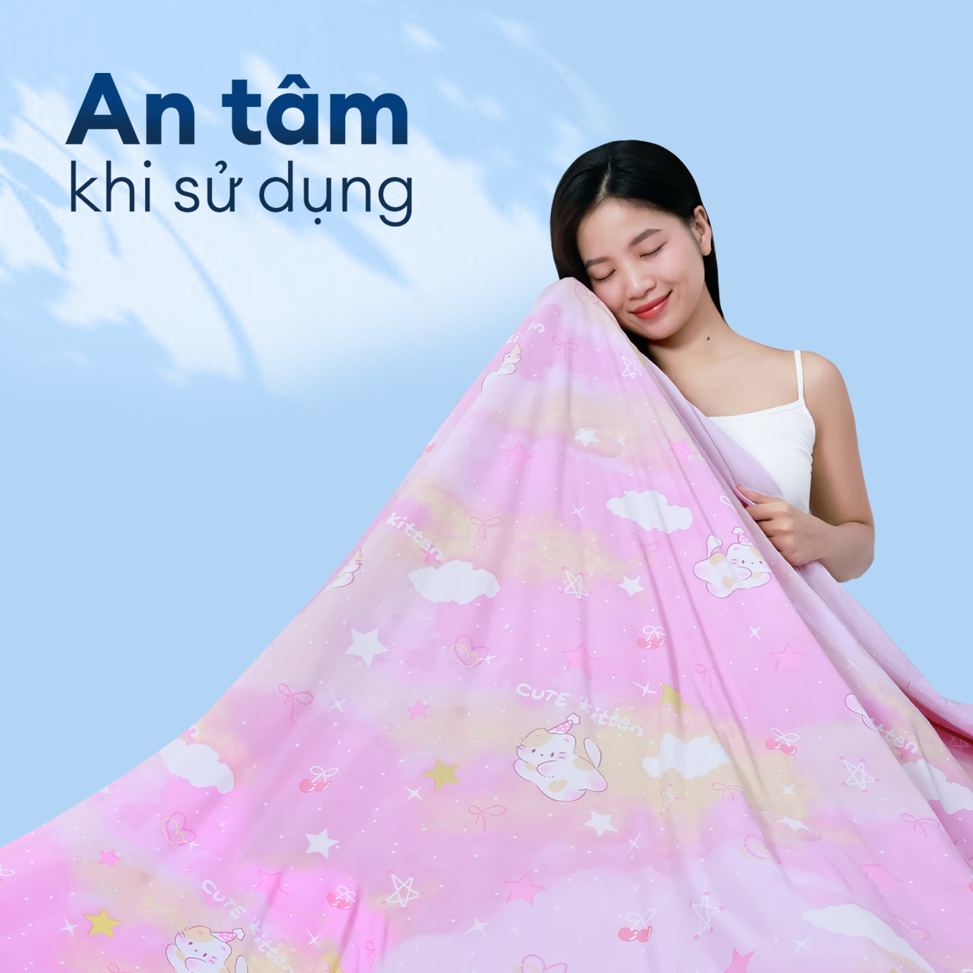Chăn hè mát lạnh I Cool NM8044 - Mền lạnh ICool Advance NIN House hoa văn NM8044