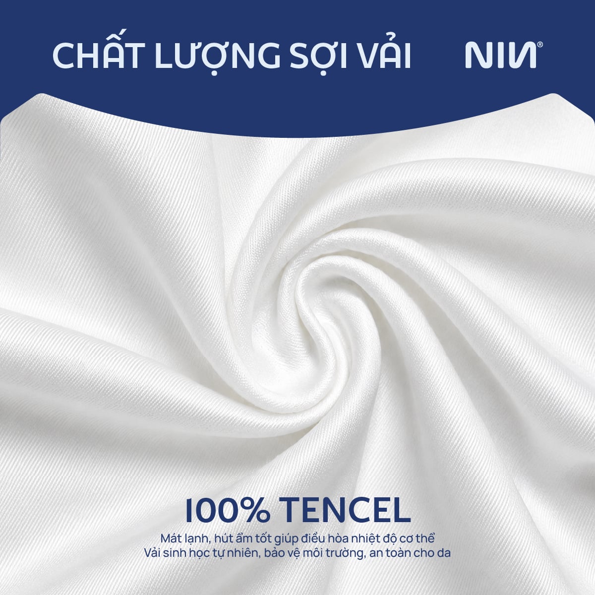 NP8914 - Bộ chăn ga gối Tencel NIN Pristine NP8914