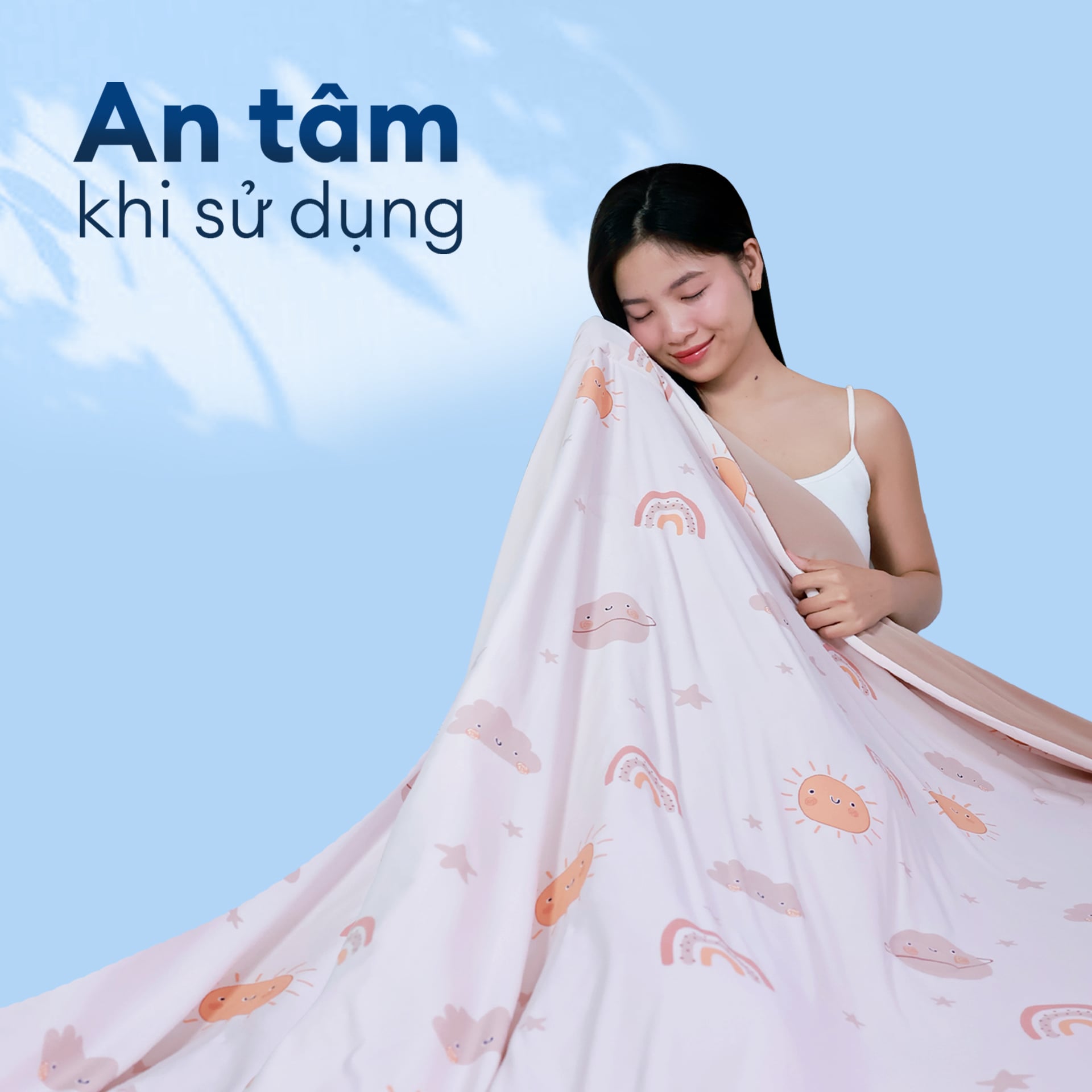 Chăn hè mát lạnh I Cool NM8041 - Mền lạnh ICool Advance NIN House hoa văn NM8041