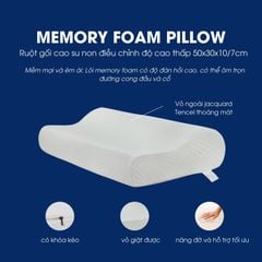 Gối cao su non 50x30x10/7cm lượn sóng hỗ trợ điều chỉnh độ cao