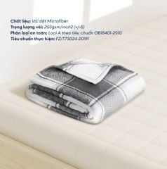 Mền tuyết hoa văn NIN màu CLASSIC GREY