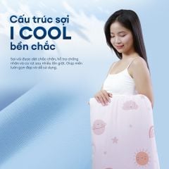 Chăn hè mát lạnh I Cool NM8041 - Mền lạnh ICool Advance NIN House hoa văn NM8041