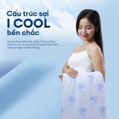 Chăn hè mát lạnh I Cool NM8040 - Mền lạnh ICool Advance NIN House hoa văn NM8040