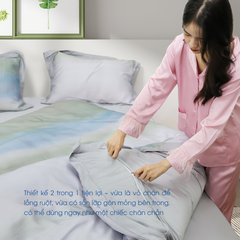 NP8908 - Bộ chăn ga gối Tencel NIN Pristine NP8908