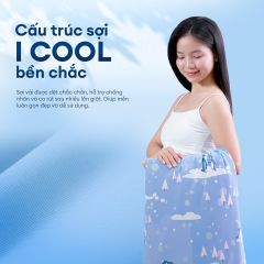 Chăn hè mát lạnh I Cool NM8037 - Mền lạnh ICool Advance NIN House hoa văn NM8037