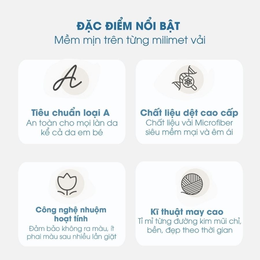 Mền tuyết hoa văn NIN màu CLASSIC GREY