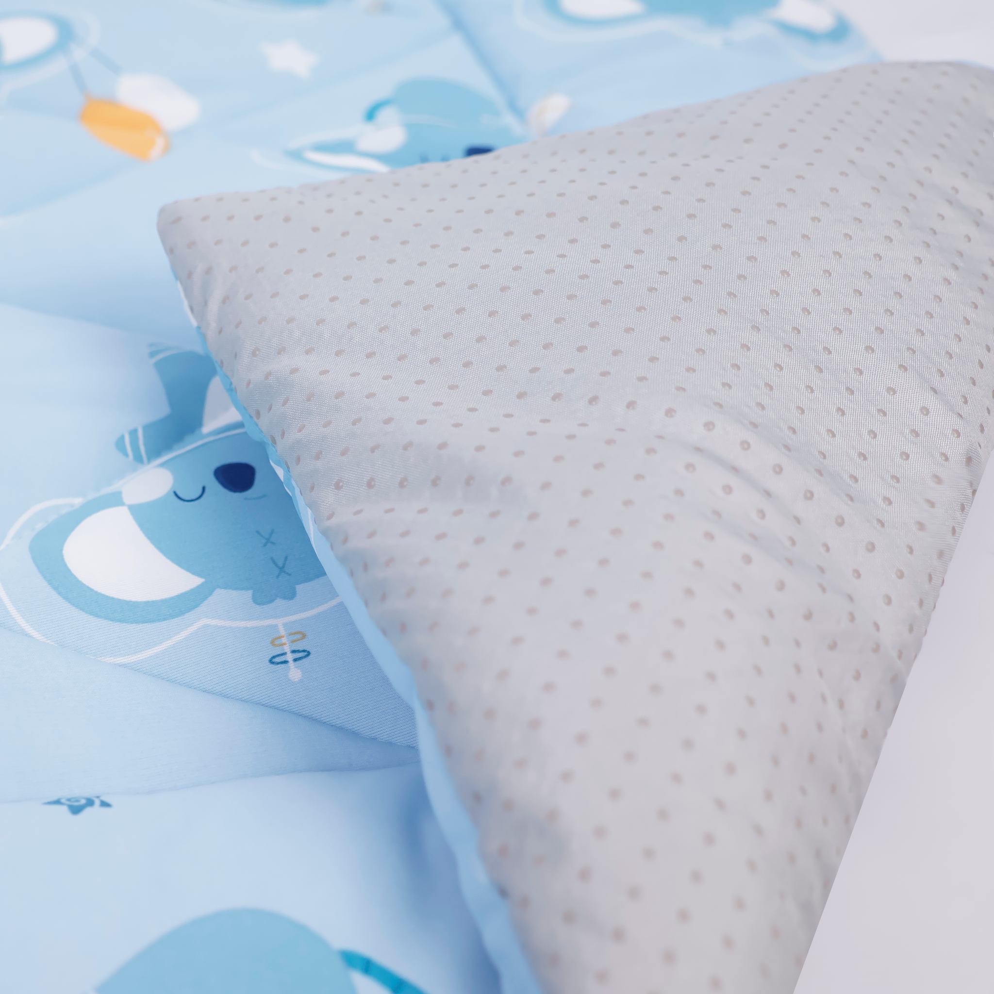 NM8042 - Bộ 5 món gấp gọn tiện lợi cho bé đi học Cooling Fabric cao cấp