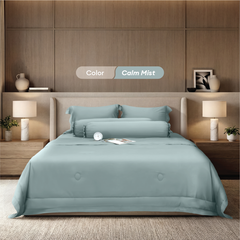 Bộ chăn ga gối Tencel NIN Florence Calm Mist