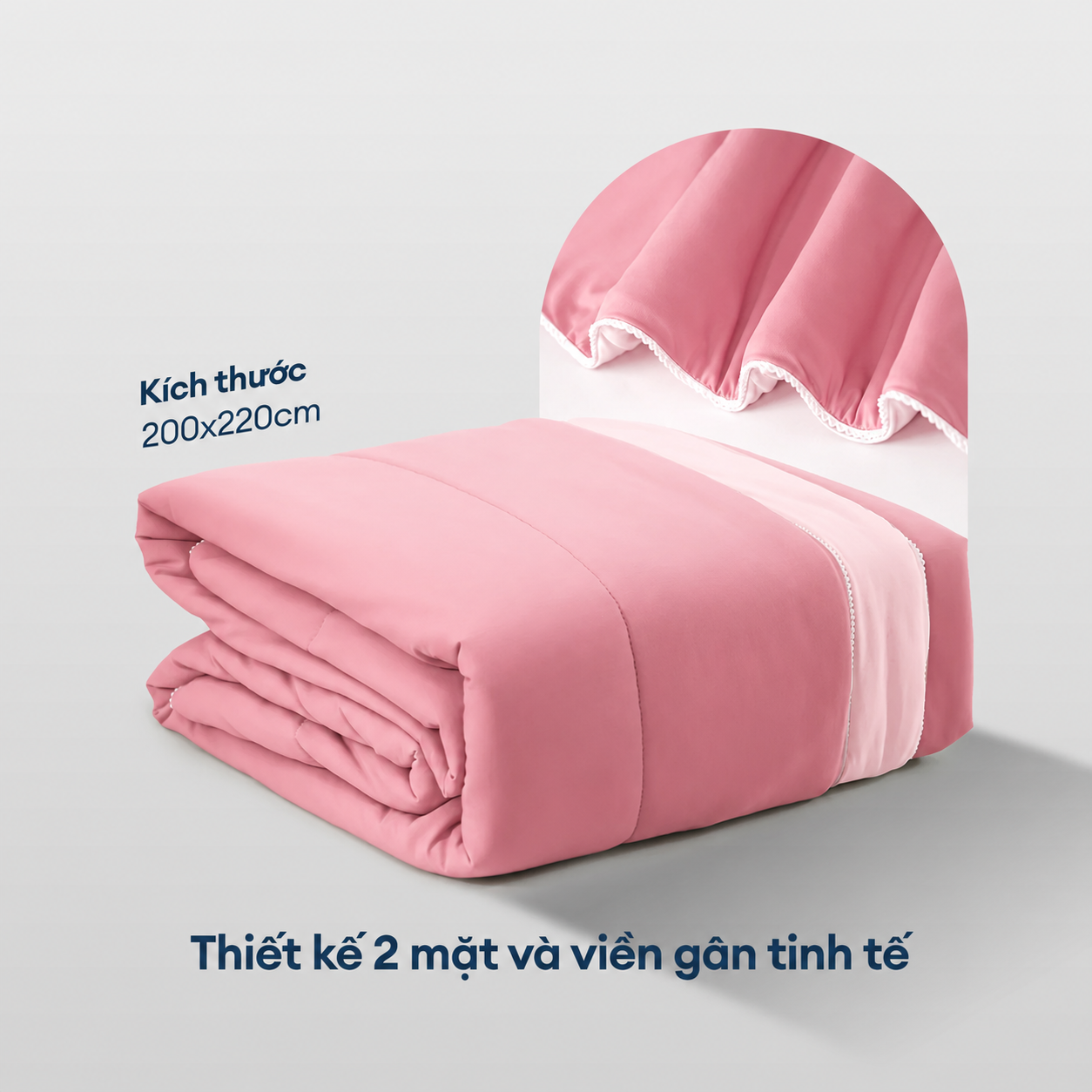 Blush Pink - Bộ chăn ga gối NIN Cool Plus