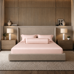 Bộ chăn ga gối Tencel NIN Florence Pink Sand